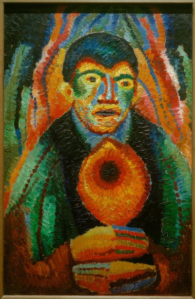 自画像VIII 作： Wilhelm Morgner