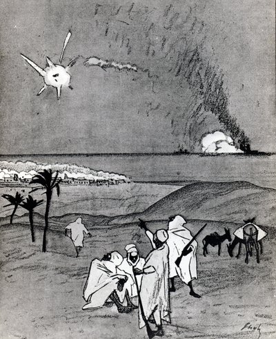 「教えてください、兄弟、それはベツレヘムの星です」、「Simplicissimus」誌より 作： Wilhelm Schulz