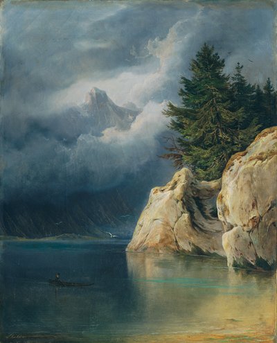 山の湖 作： Wilhelm Steinfeld
