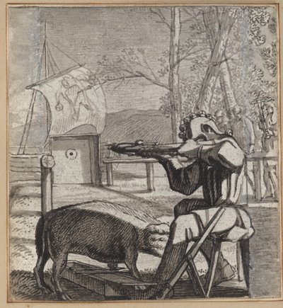 的を射る愚か者 作： Wilhelm Stettler