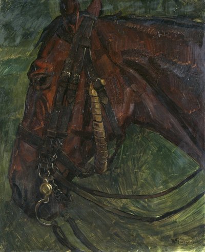 馬の頭 作： Wilhelm Trübner