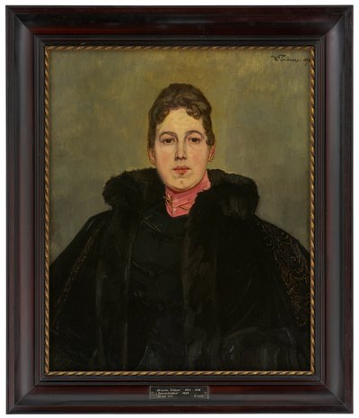 見知らぬ女性の肖像 作： ヴィルヘルム・トリューブナー
