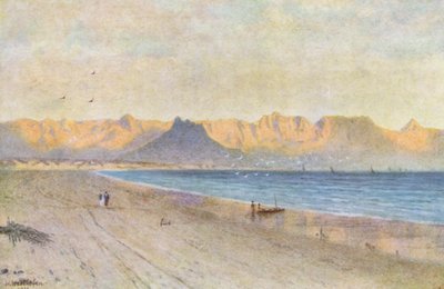 フォルス湾の突端にて（カラーリトグラフ） 作： Wilhelm Westhofen