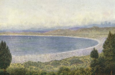 クルーフ・ネックからのテーブルベイ（カラーリトグラフ） 作： Wilhelm Westhofen