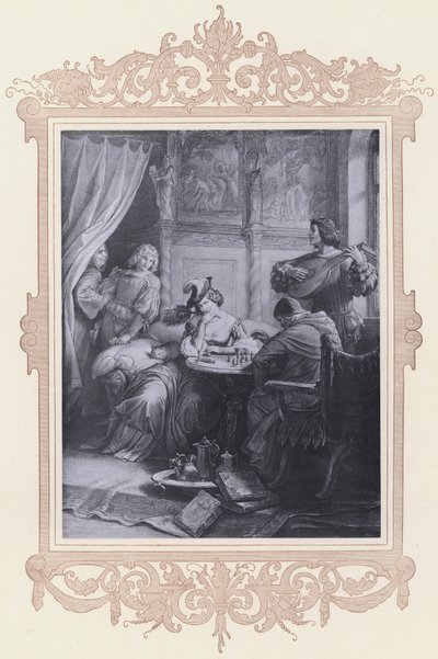 アデルハイド、ゴッツ・フォン・ベルリヒンゲン（リトグラフ 作： Wilhelm von (after) Kaulbach