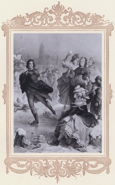 ゲーテ・イン・フランクフルト（リトグラフ 作： Wilhelm von (after) Kaulbach