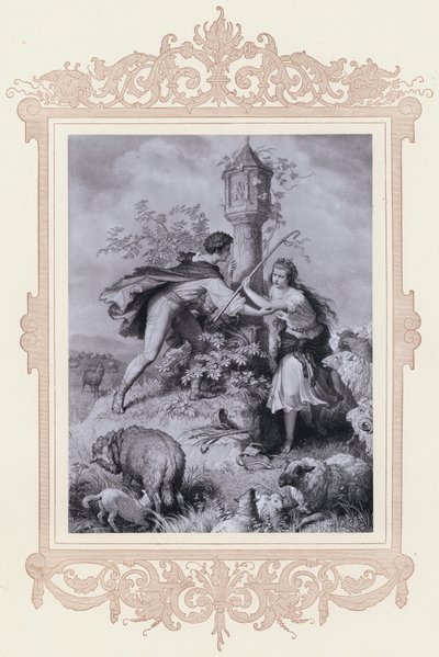 Haideroslein（リトグラフ 作： Wilhelm von (after) Kaulbach