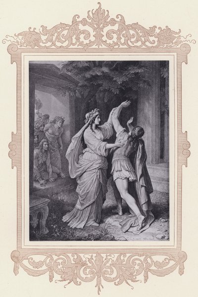 イフィゲニア」「タウリス島のイフィゲニア」（リトグラフ 作： Wilhelm von (after) Kaulbach