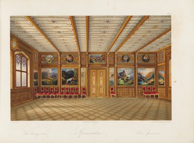 オスカーシャルダイニングルーム、1852年 作： Wilhelm von Hanno