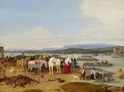 ボーデン湖での狩りの後 作： Wilhelm von Kobell
