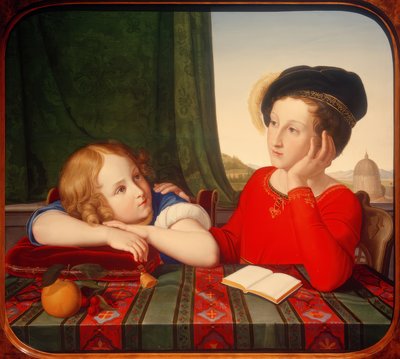 ヴィエンチスワフとコンスタンティポトッキ 作： Friedrich Wilhelm von Schadow