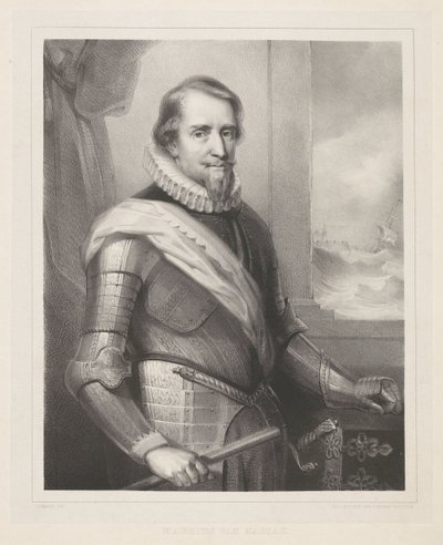 オラニエ公モーリスの肖像 作： Wilhelmus Cornelis Chimaer van Oudendorp