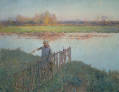 グレズの夕日 作： Willard Leroy Metcalf