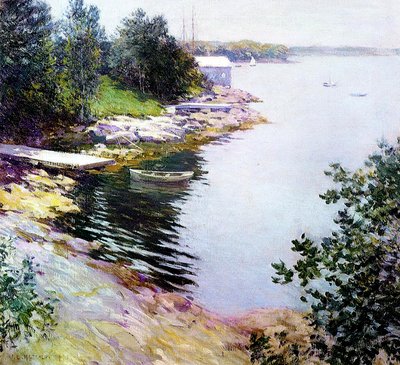 リトルホワイトハウス、1919年 作： Willard Leroy Metcalf