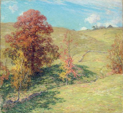レッドオーク 作： Willard Leroy Metcalf