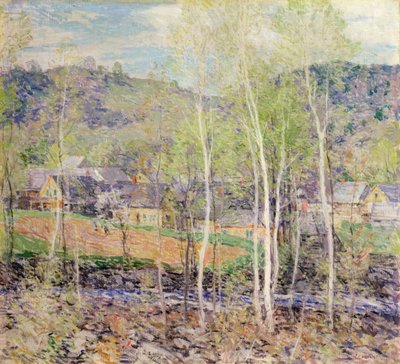 春の村 作： Willard Leroy Metcalf