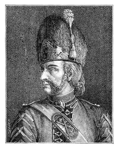 1885年、スイス衛兵のボンネット。 作： Wille