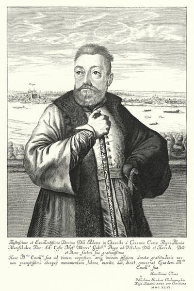 アダム・カザノフスキ（ポーランド・リトアニアの貴族）（銅版画 作： Willem (c.1597 1660) Hondius