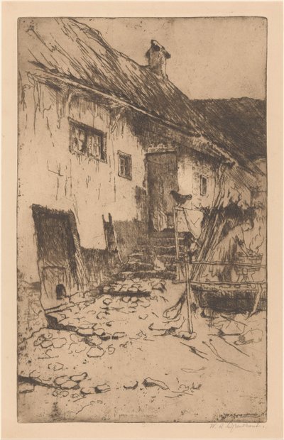農場 作： Willem Adrianus Grondhout (signed by artist)
