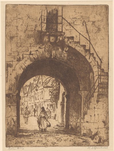 Rothenburg (オブジェクトの元のタイトル) 作： Willem Adrianus Grondhout (signed by artist)