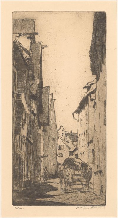 Ulm (オブジェクトの元のタイトル) 作： Willem Adrianus Grondhout (signed by artist)