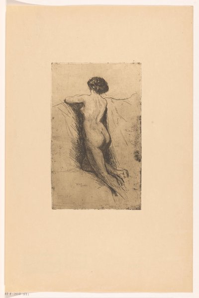 裸の女性の背中 作： Willem Adrianus Grondhout