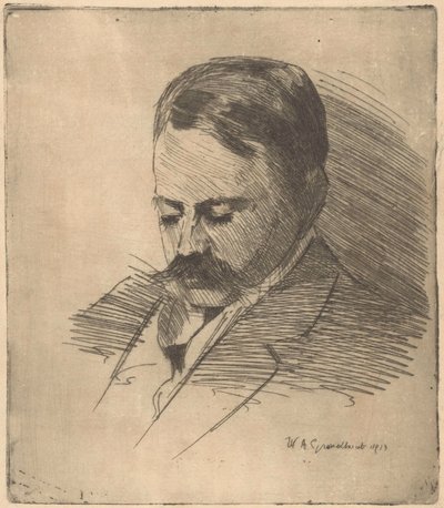 見知らぬ男の肖像 作： Willem Adrianus Grondhout