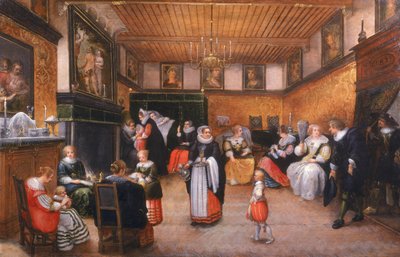 1629年の誕生日 作： Willem Anthonissone Anthonis