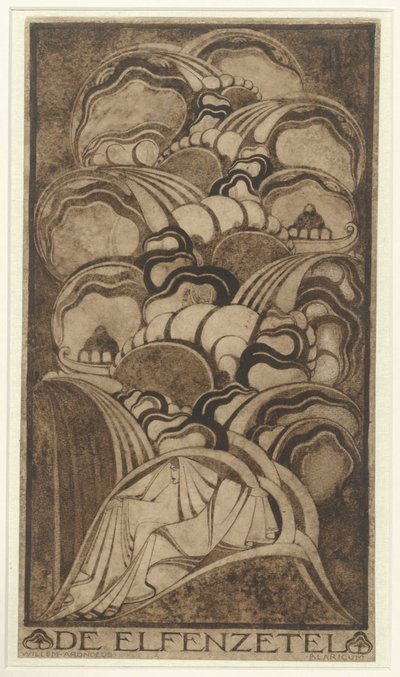 De Elfenzetel (オブジェクトの元のタイトル) 作： Willem Arondéus (signed by artist)