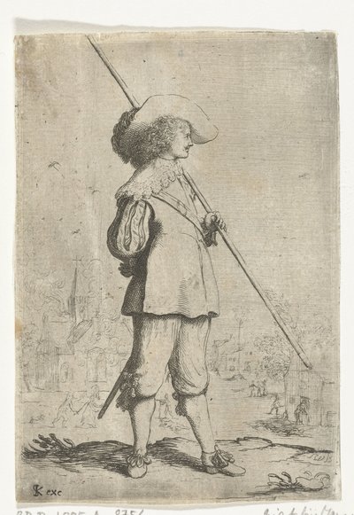 立っている兵士 作： Willem Basse (attributed to)