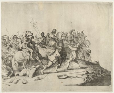 騎兵と歩兵の戦闘 作： Willem Basse