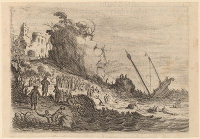 マルタ島で難破した聖パウロ号 作： Willem Basse