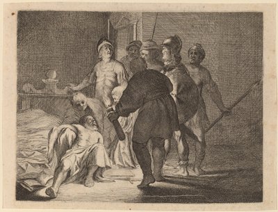 カトーの死、1634年。 作： Willem Basse