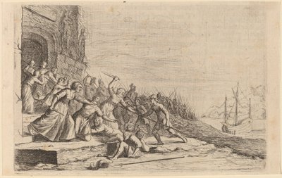 ヴィーナス神殿を守るソロンの信奉者 作： Willem Basse