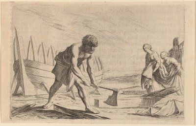 女神カリプソの島のユリシーズ 作： Willem Basse