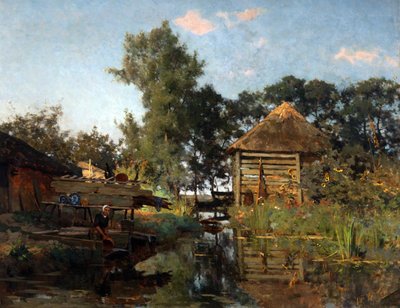 洗濯婦、1880～1885年。 作： Willem Bastiaan Tholen