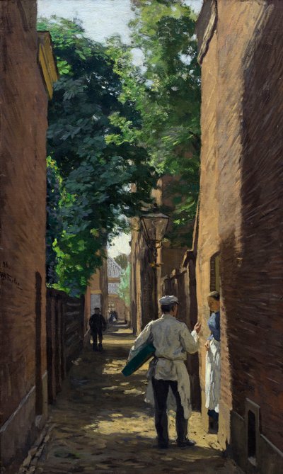 路地、1896 年。 作： Willem Bastiaan Tholen