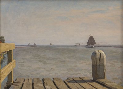 エンクハイゼンの桟橋、1918 年。 作： Willem Bastiaan Tholen