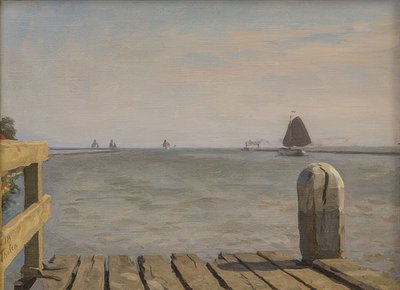 エンクホイゼンの桟橋。 1918 作： Willem Bastiaan Tholen