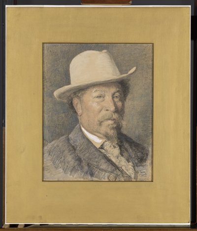 画家 Gerardus Johannes Roermeester (1844-1936) の肖像 作： Willem Bastiaan Tholen