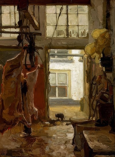 食肉処理場。 1889 作： Willem Bastiaan Tholen