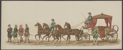 1862 年のデルフト パレード、第 4 および第 5 グループ デルフトのロイヤル アカデミーの第 4 ラストラム - Ao。 1862年 - 衣装を着たオプトグト (オブジェクトのシリーズタイトル) 作： Willem Bernardus IJzerdraat
