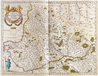 ボーヴェ、アムステルダム、ウィレム・ブラウ著『Theatrum Orbis Terrarum, sive Atlas Novus』所収 作： Willem Blaeu