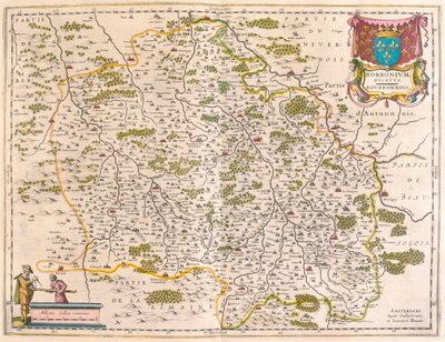 アムステルダム、ウィレム・ブラウ著『Theatrum Orbis Terrarum, sive Atlas Novus』所収のBerri, Nivernois, Borbonnois。 作： Willem Blaeu