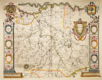 Willem BleauのTheatrum Orbis TerrarumよりBrabant、アムステルダム 作： Willem Blaeu
