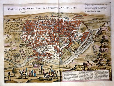 カイロ。Wilhelm Blaeuによるアトラス、アムステルダム1630年。 作： Willem Blaeu