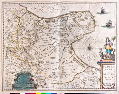 アムステルダム、ウィレム・ブラウ作「Theatrum Orbis Terrarum, sive Atlas Novus」所収、イタリア、フォッジア 作： ウィレム・ブルー
