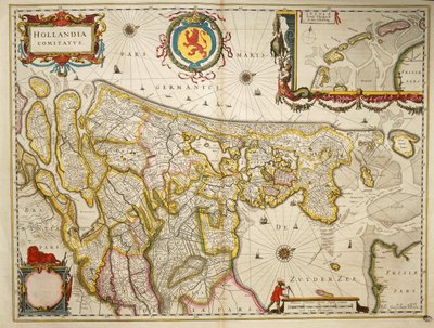 ウィレム・ブリュー作「Theatrum Orbis Terrarum」よりオランダ（アムステルダム 作： Willem Blaeu