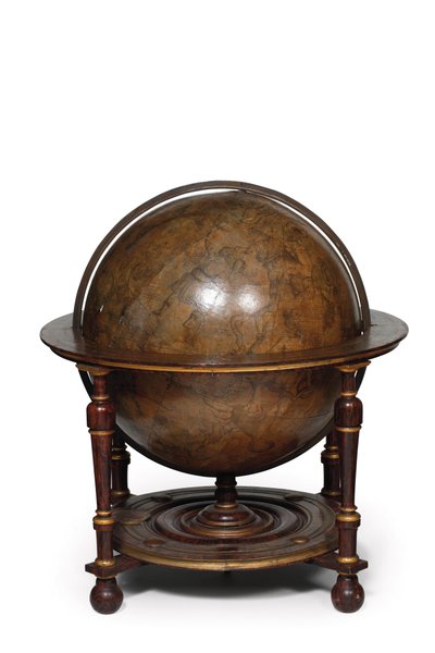 図書館の地球儀の大規模なペア、地上1645 - 48、1630年以降の天体 作： Willem Blaeu