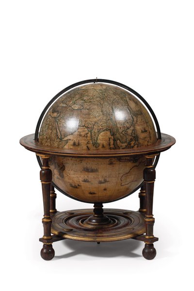 図書館の地球儀の大規模なペア、地上1645 - 48、1630年以降の天体 作： Willem Blaeu